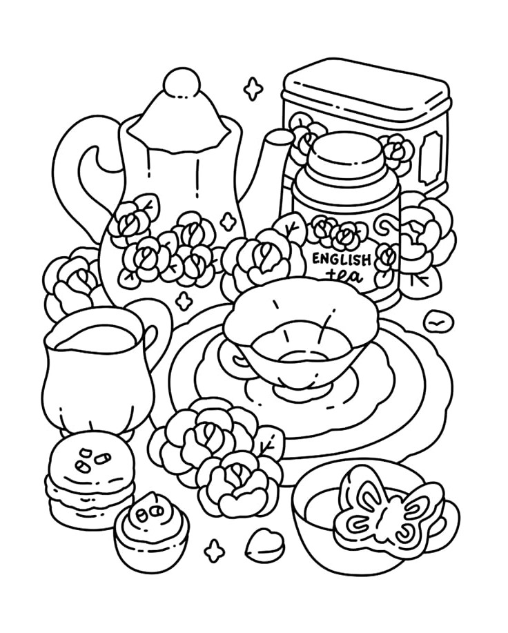 Cute 'n' Cozy Colouring World - roztomilé omalovánky pro dospělé